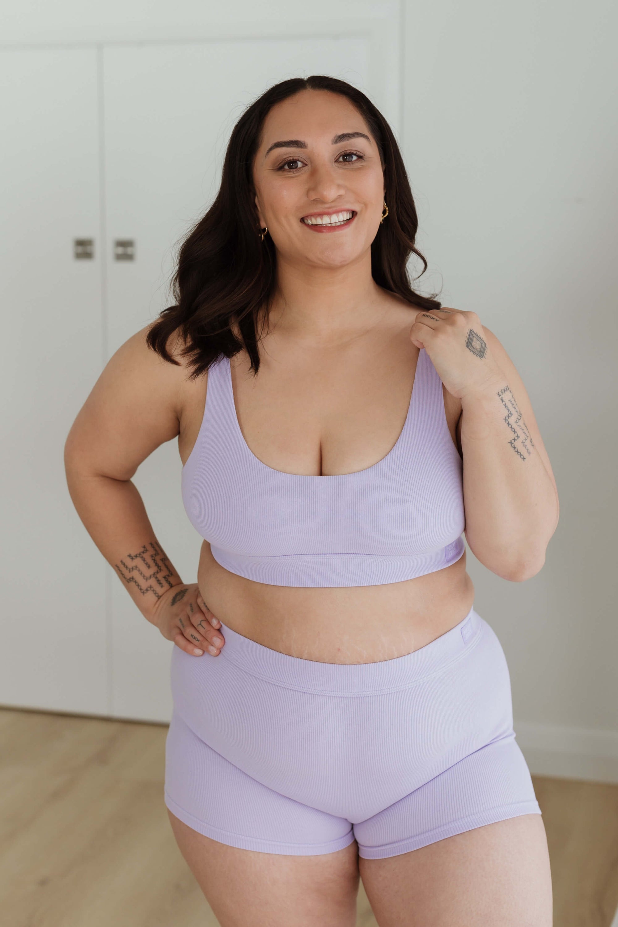 Scoop Neck Bra - Lilac