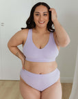 Everyday Crop Bra - Lilac