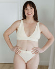 Plunge Bra - Cream