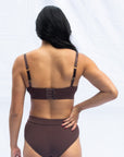 Wireless Crossover bra Coffee + Everyday Brief