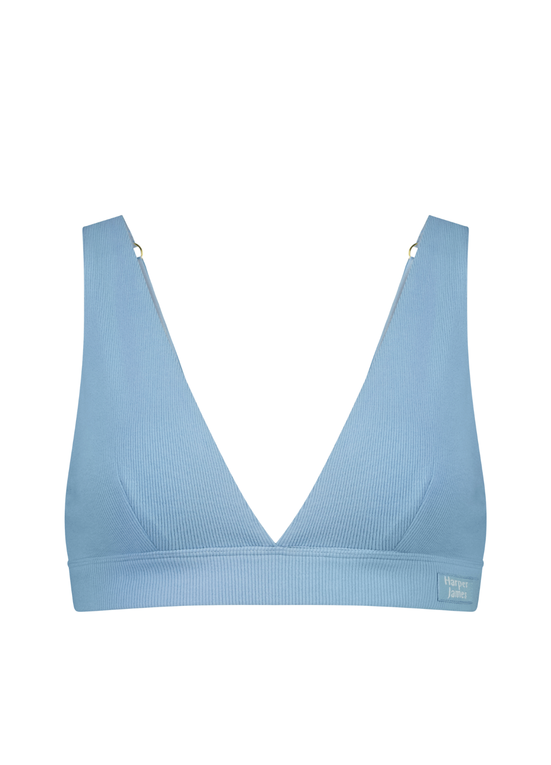 Wireless Bra Sky Blue Plunge Bra